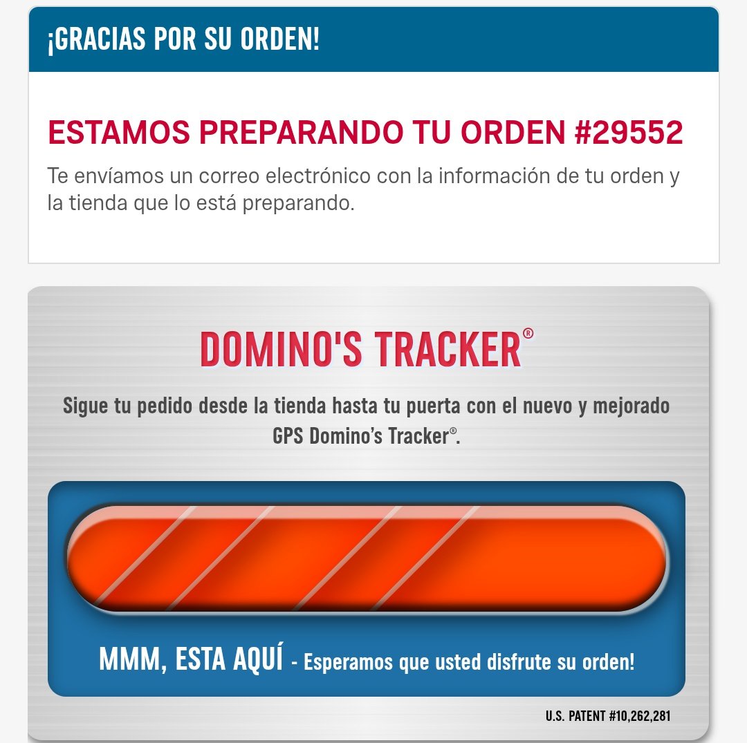 zuleon00's tweet photo. @dominosmx me marca q ya llegó y yo aquí esperando 🙄 https://t.co/D5d8Je4y8S