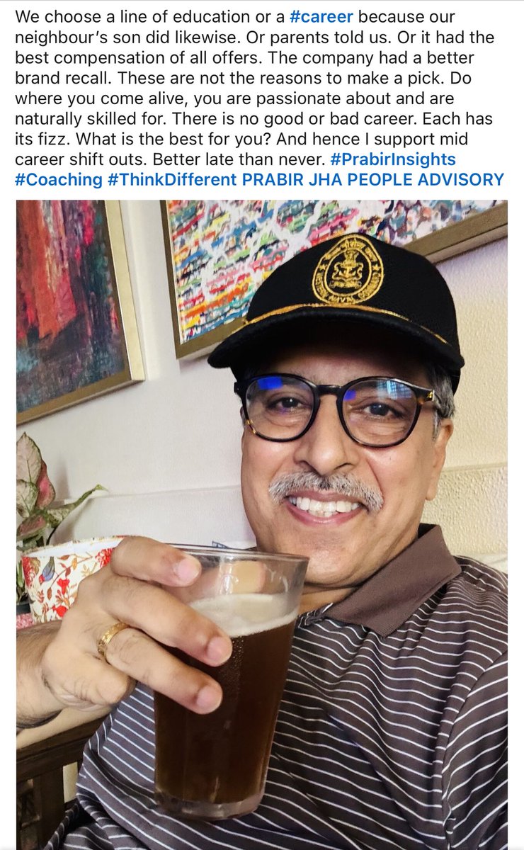 #PrabirInsights #Career #ThinkDifferent #Coaching