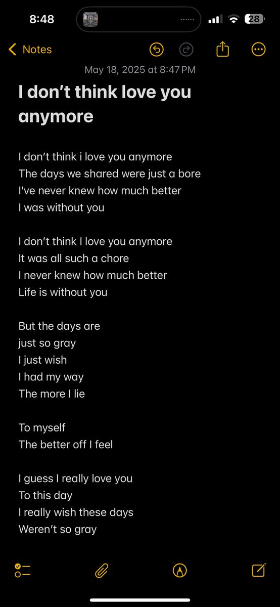 Callme4leaf's tweet photo. Demo lyrics 2 for a new album work or for a 2nd album. Kinda sad though. https://t.co/4zssUge6QB