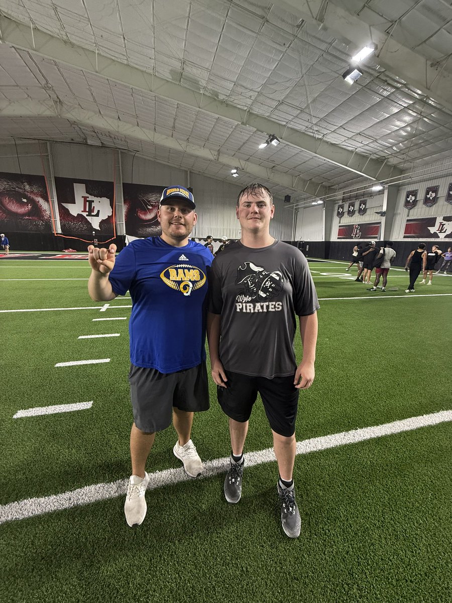 BradyWolfe55's tweet photo. Had a great day learning from the ASU coaching staff! Go Rams! @AHMO_FOOTBALL @CoachCarter68 @CoachMadAtwell https://t.co/qwPAoWywah