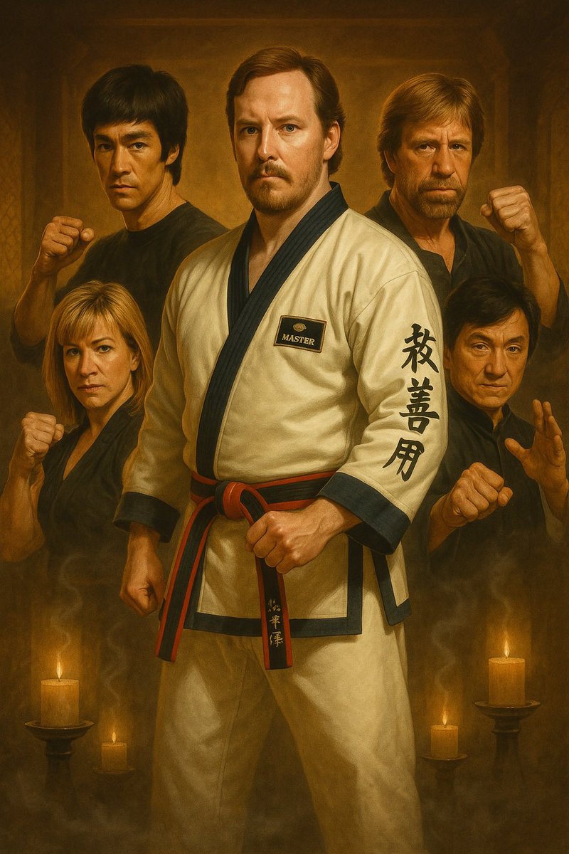 JohnMorgart's tweet photo. I’m honored and humbled to stand alongside the legends who shaped martial arts history. This is more than a dream—it’s a mission.

#WeiSonDo #MartialArtsLegacy #BruceLee #ChuckNorris #JackieChan #CynthiaRothrock #BlackBeltMindset #WalkerTexasRanger #karate #DisciplineAndHonor https://t.co/RGGEBMAjob
