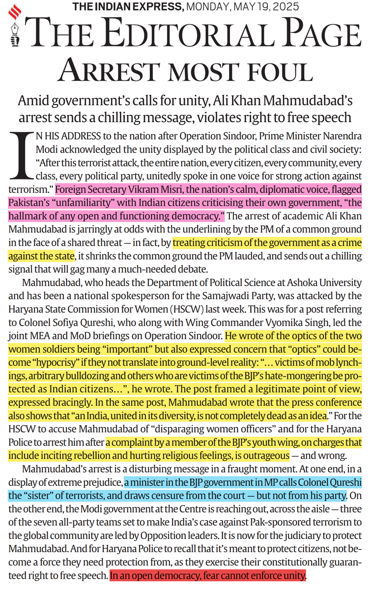 This... even as a BJP minister's statement drew censure from the Courts but not from the party and he continues to be a minister, with the license to continue poisoning India with his venomous words.
