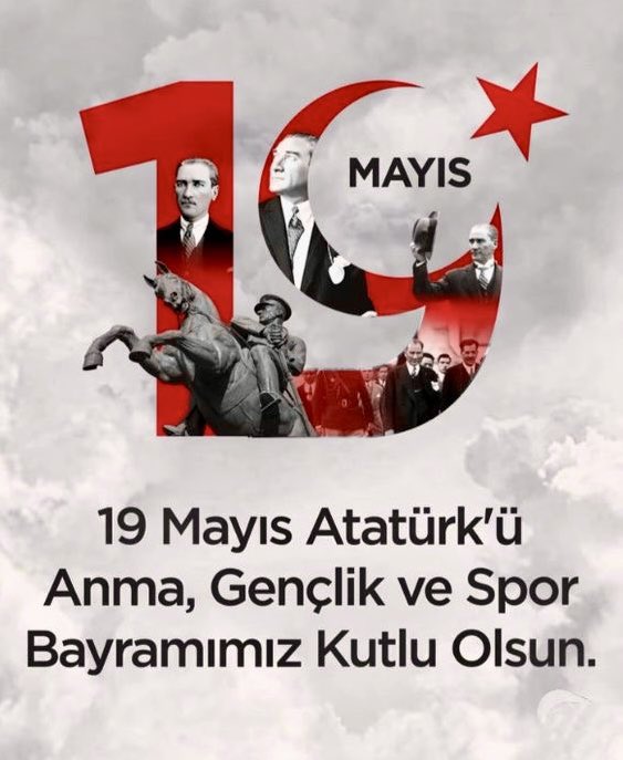 19 Mayıs Atatürk’ü Anma Gençlik Spor Bayramınız Kutlu Olsun 🇹🇷🇹🇷🇹🇷
#19Mayıs
🇹🇷🇹🇷🇹🇷🇹🇷🇹🇷🇹🇷🇹🇷🇹🇷🇹🇷🇹🇷🇹🇷🇹🇷🇹🇷🇹🇷🇹🇷
NE MUTLU TÜRKÜM DİYENE