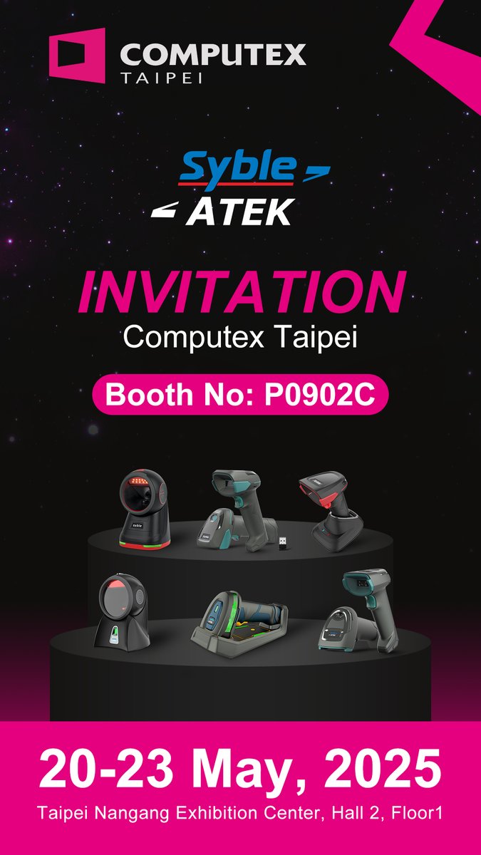 SybleSyble36725's tweet image. Join Us at COMPUTEX TAIPEI 2025!
Booth: P0902C
Date: May 20-23, 2025
Venue: Taipei Nangang Exhibition Center, Hall 2, 1F
#COMPUTEXTAIPEI #syble