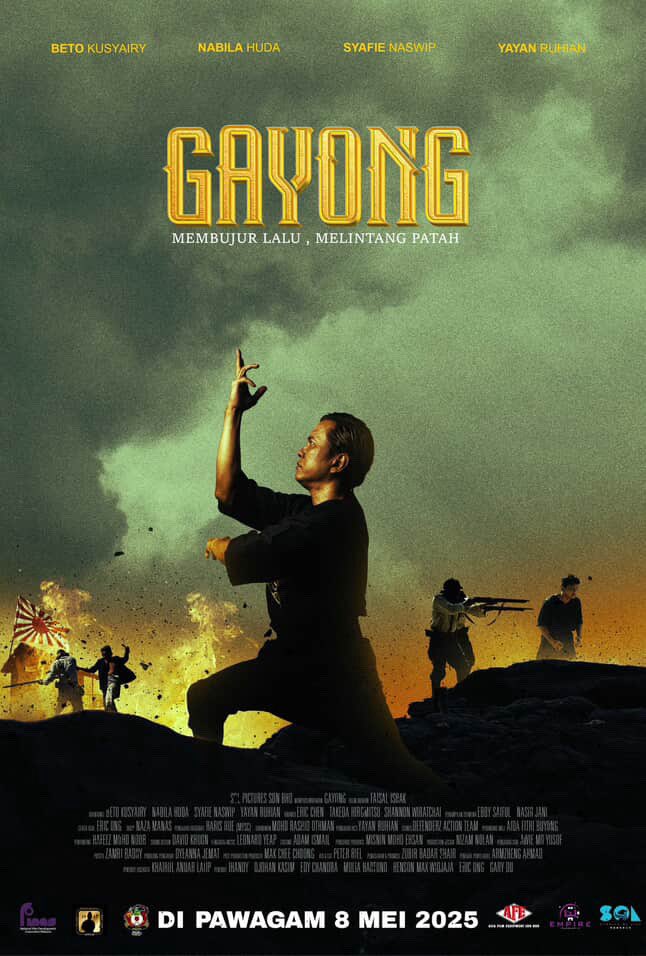 Telah masuk minggu kedua tayangan #filemGayong di pawagam.
Terima kasih kepada yang sudah. Yang belum tapi mahu menontonnya usah berlengah.
Membujur lalu, melintang patah.