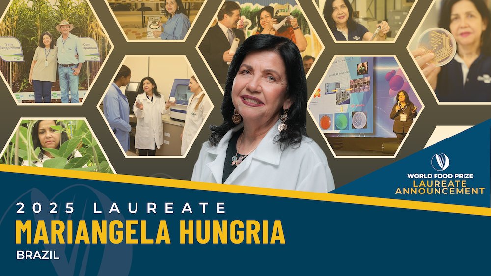 Microbiologist Dr. Mariangela Hungria from São Paulo, Brazil, has been named the 2025 World Food Prize Laureate. Read details in #BiotechUpdates: bit.ly/4knJTsD