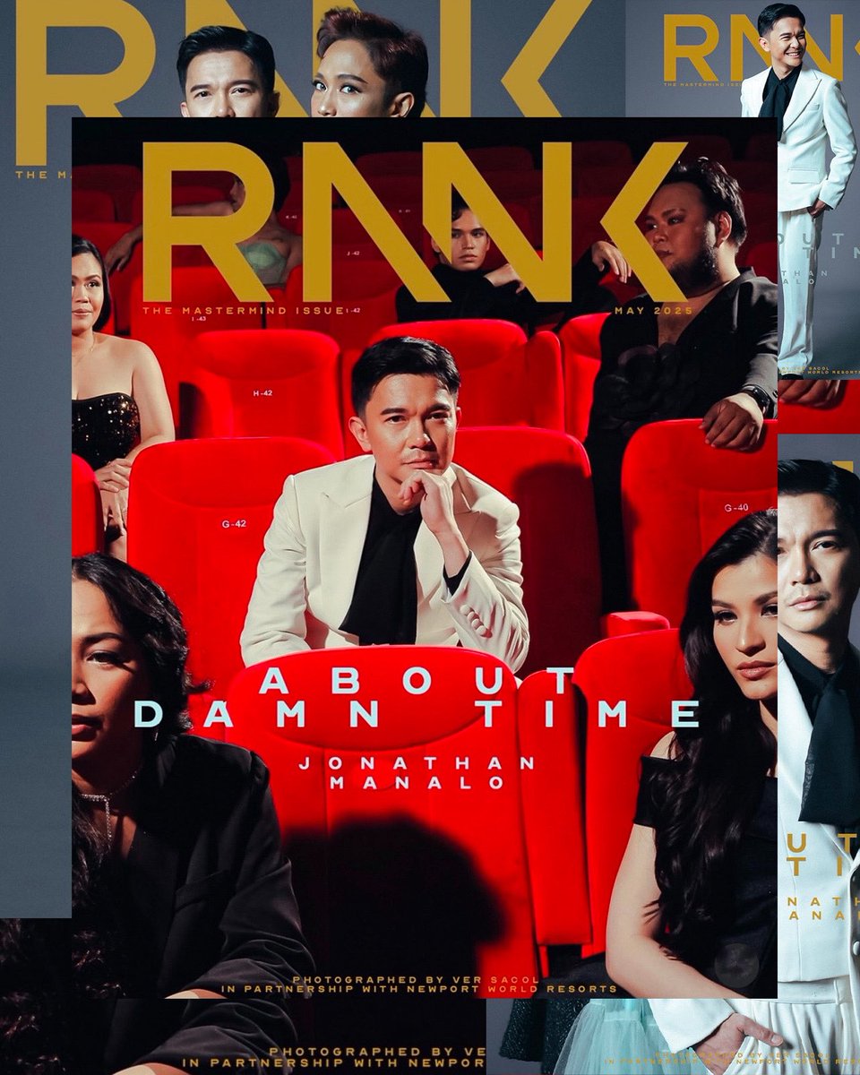 StarMusicPH's tweet photo. A full-circle moment for the one and only Mr. Music, @JonathanManalo, as he graces the cover of Rank Magazine alongside the brilliant cast of #DeliaD—a bold, new original Filipino musical built around his two-decade-long body of work. ✨
This feature in the #RankMagazine MASTERMIND ISSUE dives deep into the world of Delia D. and the vision that brought it to life—not just as a tribute to music, but as a celebration of storytelling, heart, and cultural identity, and how music resonates with the emotions of its audience.
Full story at https://t.co/gtnJ4xm649
Produced by Rank Magazine
Presented by Newport World Resorts
Creative direction + interview: Leo Balante
Photography/art direction: @ver.sacol
Jonathan Manalo’s suit by Briñas Rodel
Assisted by Mac Madrideo
Video by @_emilyow
#JonathanManalo #DeliaDMusical #OPM