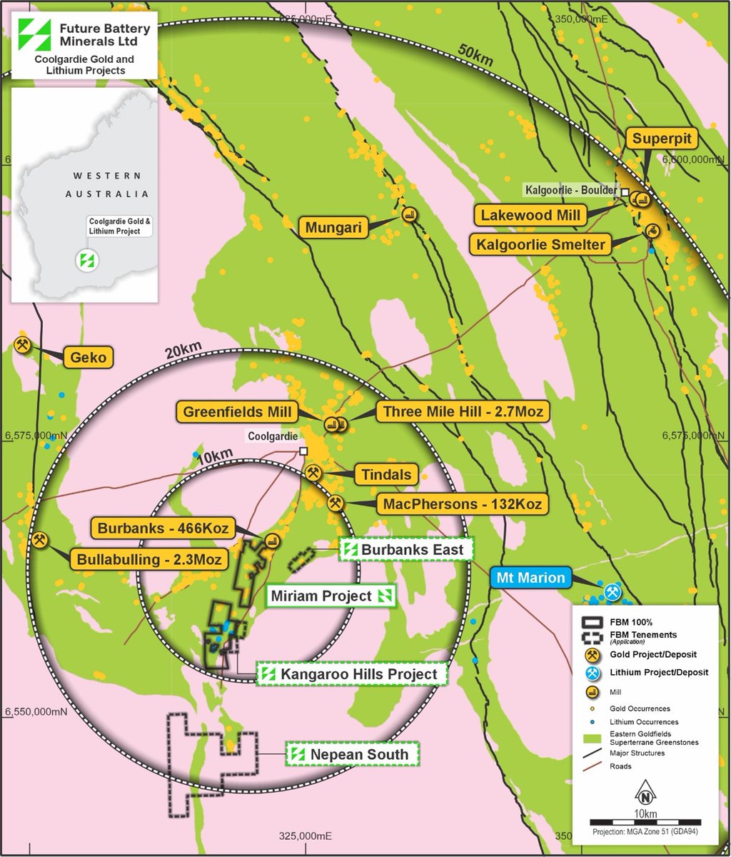 Sonder Management (@sonder_managemt) on Twitter photo <a href="/FBM_Limited/">Future Battery Minerals Limited</a> (ASX:FBM) has acquired 100% ownership of the Miriam Project from Corazon Mining ASX:CZN for A$350,000 cash to accelerate gold exploration.
🔹 Full ownership of the Miriam Project secured by FBM including the remaining 15% of the lithium rights owned by CZN
🔹 2% <a href="/FBM_Limited/">Future Battery Minerals Limited</a> (ASX:FBM) has acquired 100% ownership of the Miriam Project from Corazon Mining ASX:CZN for A$350,000 cash to accelerate gold exploration.
🔹 Full ownership of the Miriam Project secured by FBM including the remaining 15% of the lithium rights owned by CZN
🔹 2%