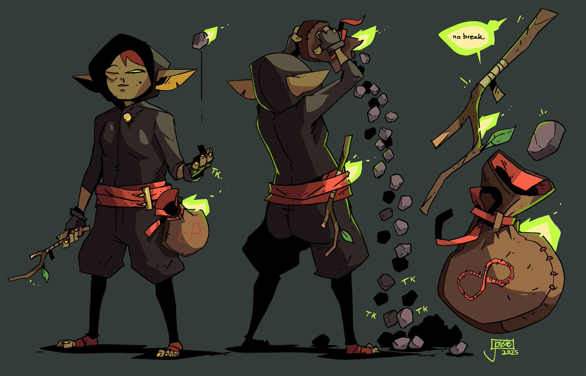 Sticks Anne Stones!
An invincibility spell that was cast on a stick! A Sack of the Infinite unluckily first filled with a rock! These two items are all our hero Anne has at her disposal as she tackles the local bandit group that razed her tiny shack and ruined her garden!
#0590