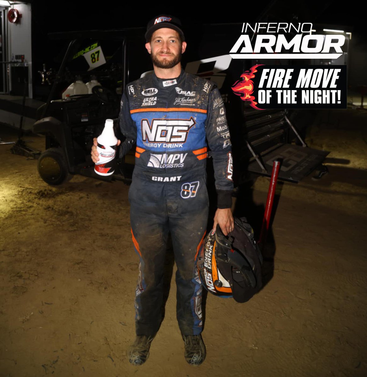 USAC Racing (@usacnation) on Twitter photo Where in the world did he come from? 😮
On the final lap, <a href="/JustinGrant40/">Justin Grant 🇺🇸</a> ran fourth, and seemingly, was going to finish right there.
But in turns 3 & 4, he went topside to go 4th to 2nd just before the finish line.
That was tonight's <a href="/InfernoArmorUSA/">Inferno Armor</a> Fire Move of the Night! 🔥 Where in the world did he come from? 😮
On the final lap, <a href="/JustinGrant40/">Justin Grant 🇺🇸</a> ran fourth, and seemingly, was going to finish right there.
But in turns 3 & 4, he went topside to go 4th to 2nd just before the finish line.
That was tonight's <a href="/InfernoArmorUSA/">Inferno Armor</a> Fire Move of the Night! 🔥