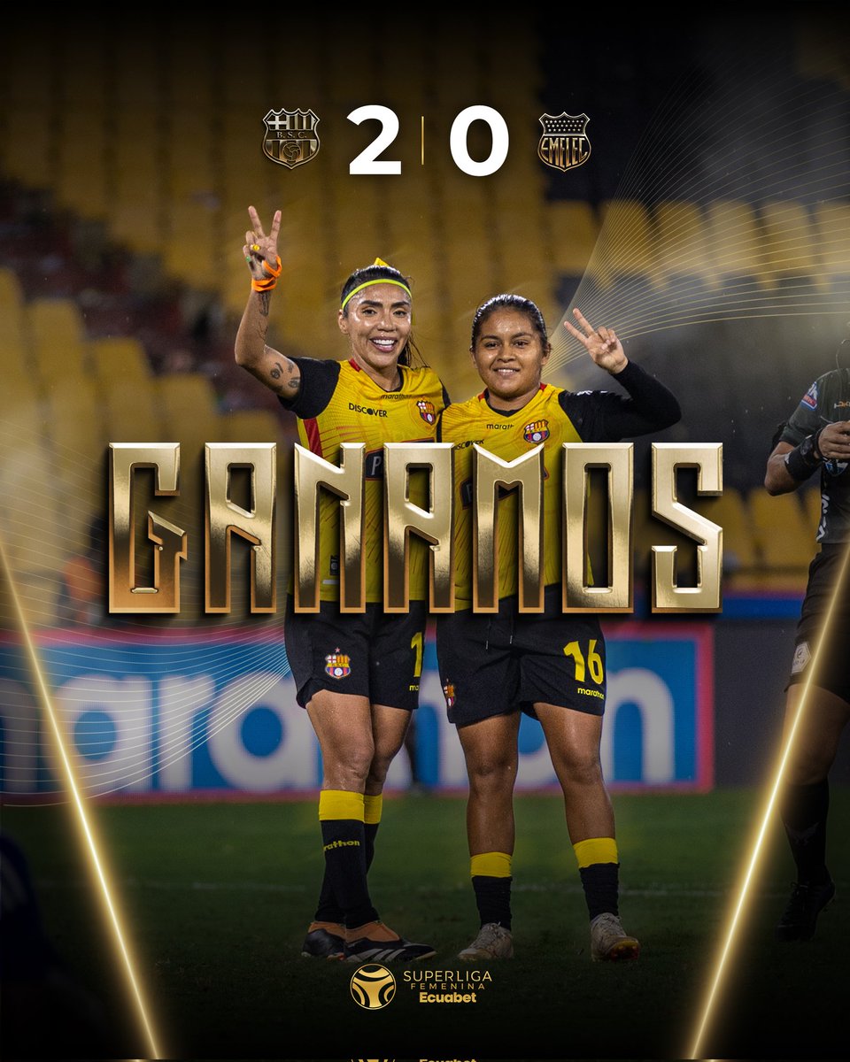 BSCFemenino_'s tweet photo. ¡CLÁSICO AMARILLO! 💛🔥

Triunfo por 2-0 en el Estadio Banco Pichincha ✍️

#BarcelonaSomosTodos https://t.co/hiOwC2FYiH