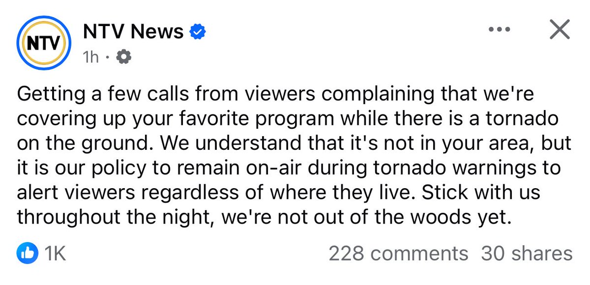 Things I definitely don’t miss. 

“Can you shut up about the damn weather?! I want to watch NASCAR but you guys won’t shut the f*ck up about all the warnings and what not. I don’t care. I need the race on now!”

“Ok. I’ll tell them.” *click* “Well, anyway…”