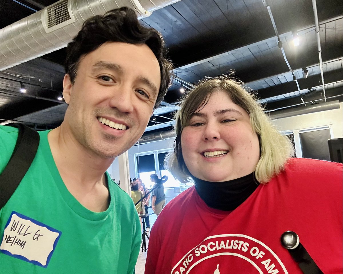 WillforPA's tweet image. Deep congrats to my friend @meag_jae on two incredible years leading @PhillyDSA as co-chair.
As a fellow member of the LPC I saw Meag always lead with care and a clear vision for charting a path forward.
They are a genuine leader and I’m grateful to call them a friend ✊🏼❤️