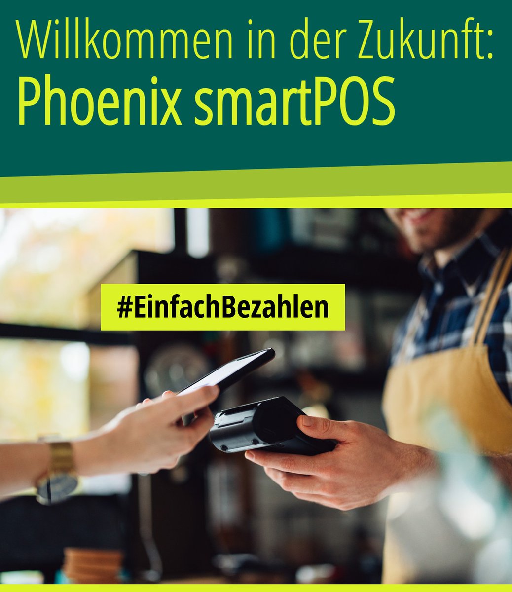 Weber & Trapel OG (@weberutrapelog) on Twitter photo Modernes Payment an deiner Kasse!
Bargeld, Karte oder Mobile Payment – mit Phoenix smartPOS kannst du alles annehmen.
Digitale Belege per QR-Code oder E-Mail
Volle Kontrolle über alle Transaktionen
bei Weber & Trapel OG - office@wtos.at - 02738-8949 Modernes Payment an deiner Kasse!
Bargeld, Karte oder Mobile Payment – mit Phoenix smartPOS kannst du alles annehmen.
Digitale Belege per QR-Code oder E-Mail
Volle Kontrolle über alle Transaktionen
bei Weber & Trapel OG - office@wtos.at - 02738-8949