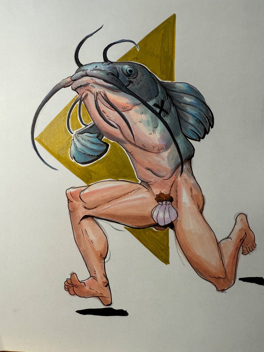 marker sketches, one is your normal merman and the other is a reverse merman XD. Hope you enjoy. #mermay2025 #sketches #ohuhu #merman #sketchbook
