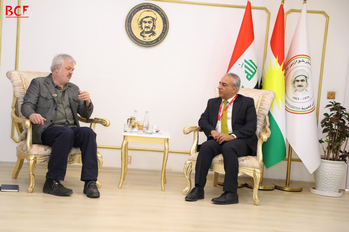 President of Kurdistan Diaspora Women Federation and the SOS Menschenrechte delegation visit Barzani Charity Foundation
Shirin Zaki, President of Kurdistan Diaspora Women's Federation, Hewa Husin, Director of Human Rights Project at SOS Menschenrechte and Bernd Blank, Supervisor