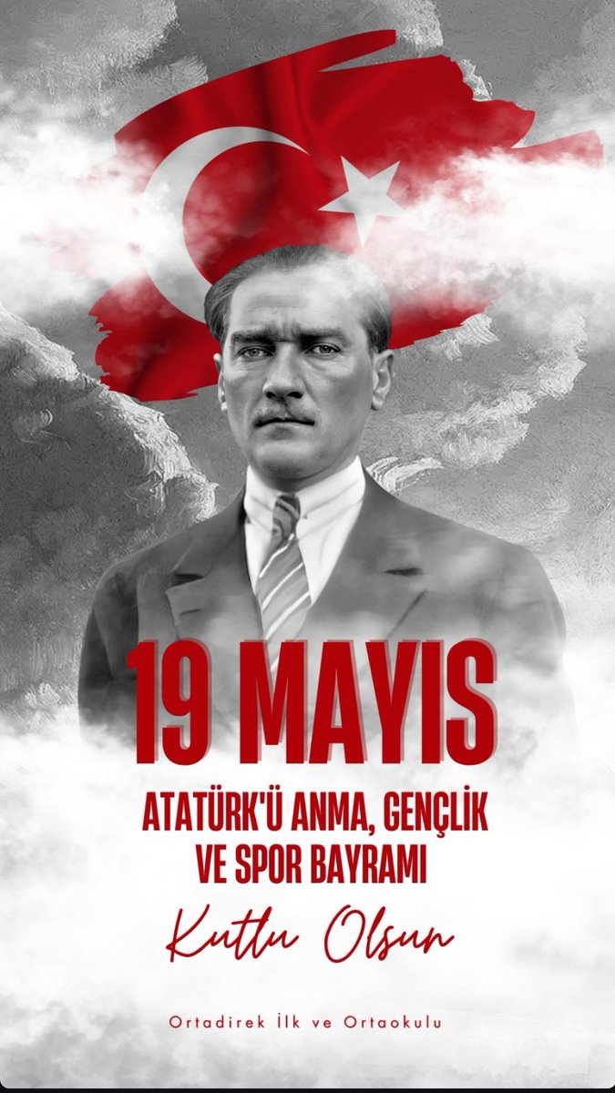 19 Mayıs Atatürk’ü Anma, Gençlik ve Spor Bayramı kutlu olsun! 🇹🇷