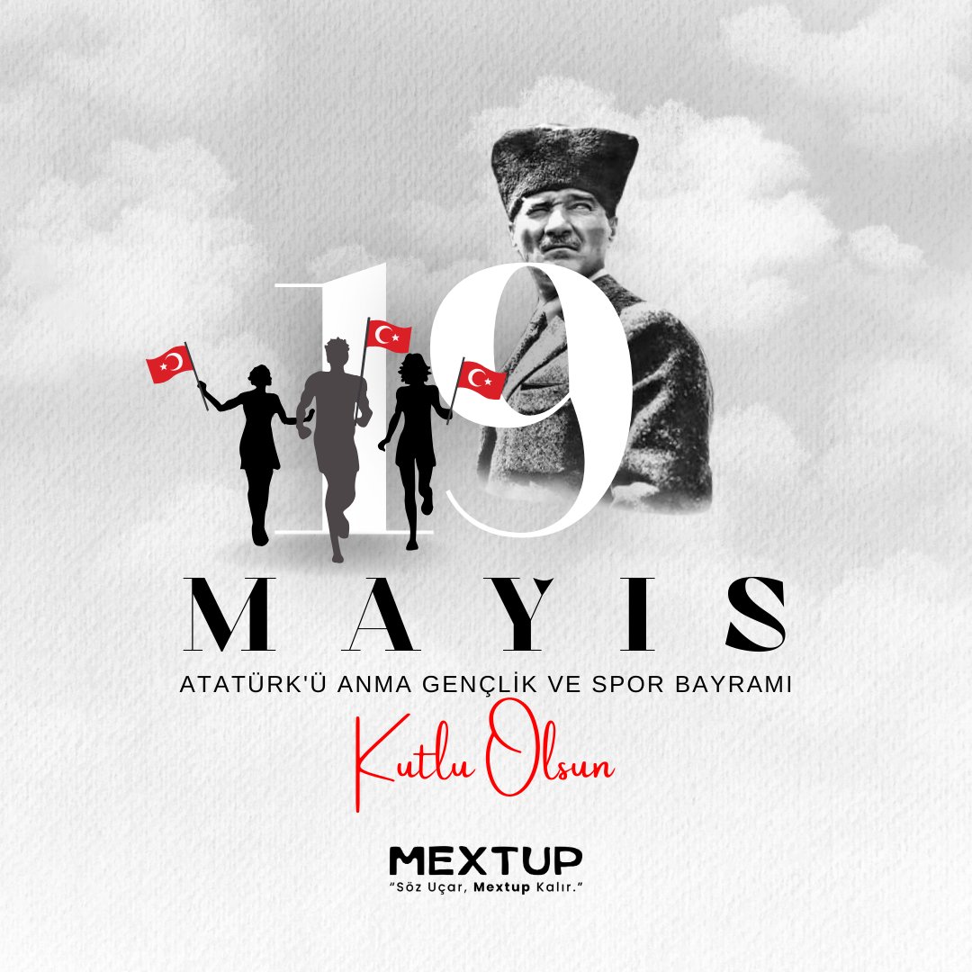19 Mayıs Atatürk'ü Anma Gençlik ve Spor Bayramı kutlu olsun! 🇹🇷