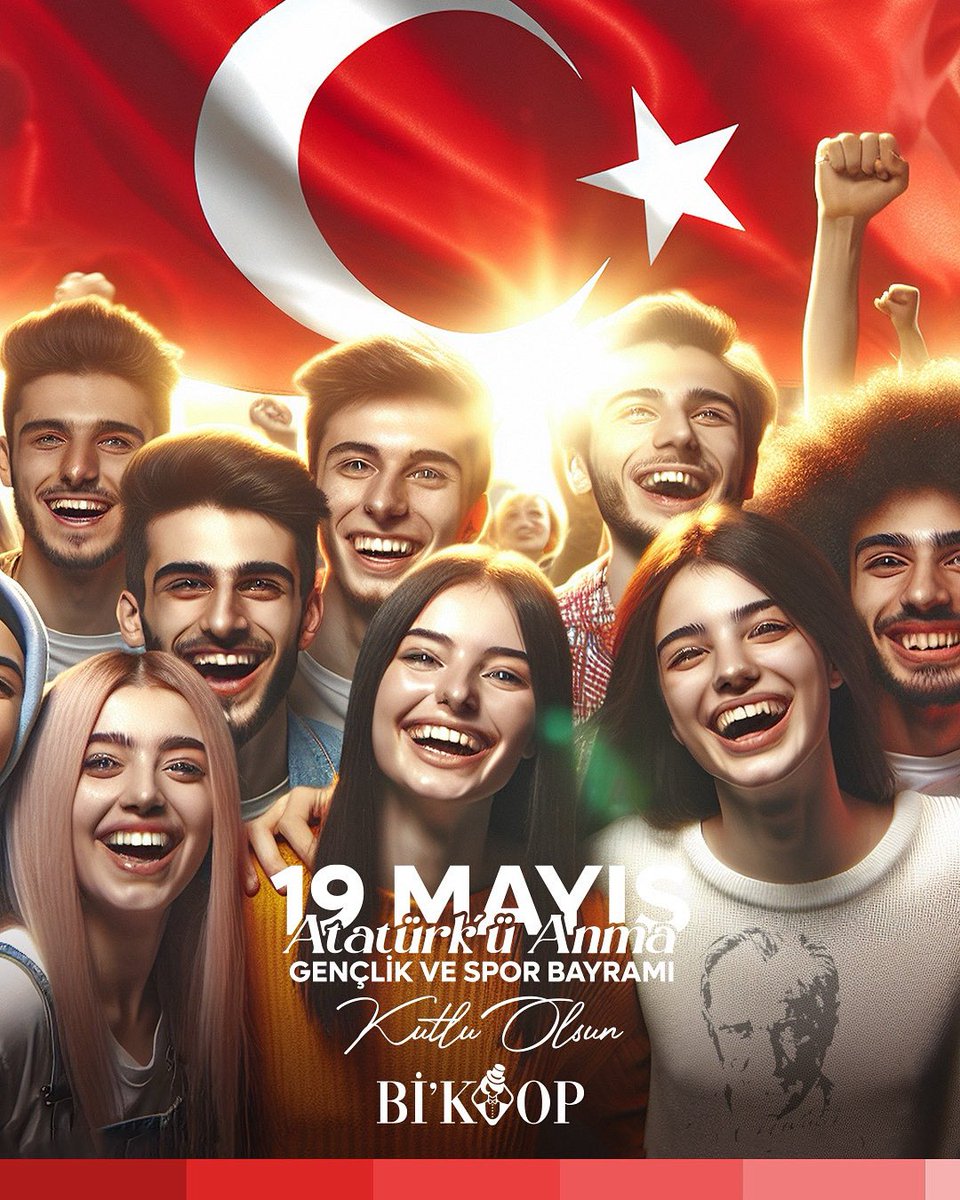 🇹🇷 19 Mayıs, umudun ve mücadelenin başlangıcıdır.
Geleceği kadın emeği ve gençliğin gücüyle kuruyoruz.
Bayramımız kutlu olsun!

#19Mayıs
#BİKoop
#KadınGirişimi
#GelecekGençlerin
#BirlikteGüçlüyüz