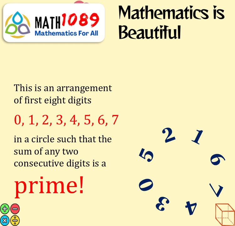 Math1089_9801's tweet photo. Arrangement of Numbers in a Circle
See here https://t.co/sVYmP3YdQm
#math1089 #math #maths #mathematics #fractions #numbers #algebra #Arithmetic #prime  #primenumbers #numbersense #NumberOne #numberstack https://t.co/L6qffpr8VY