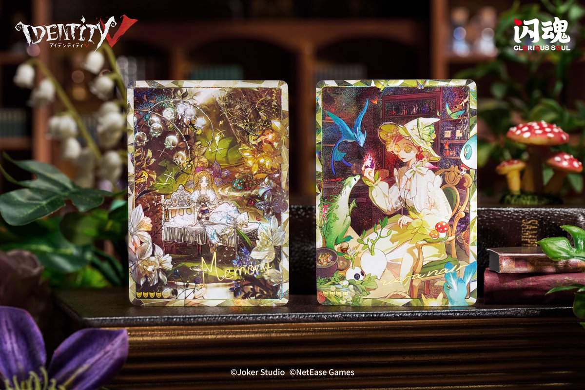 GloriousSoulJP's tweet image. 📢商品プレビュー📢
～#幻想の夢（SE）（4 種）～

童話にある魔法のドレスで
愛を追い求めて
不可思議な世界へ——

『#時の軌跡』シリーズコレクションカード
第一弾プレミアム版、6月6日より正式発売✨
カードの実物写真を公開！

#GloriousSoul
#第五人格
#IdentityV