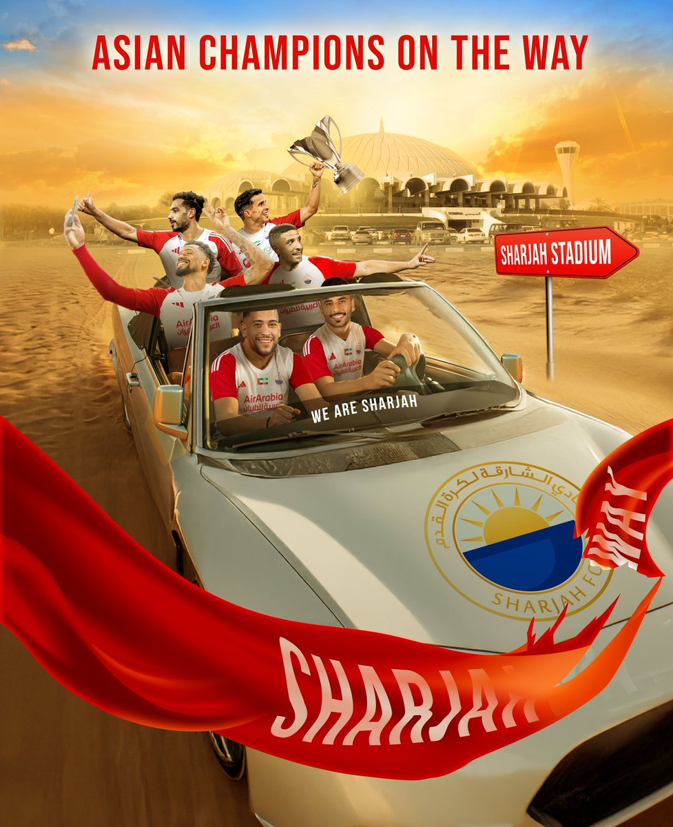 الكأس الآسيوية الأولى… وجهتها الشارقة 🏆
من سنغافورة إلى الإمارة الباسمة، اللقب القاري يحط رحاله في استاد الشارقة كأول محطة له في آسيا.
تاريخ يُكتب، ومجد يُصنع باسم المـ👑ـلك!

#دوري_أبطال_آسيا٢
#نادي_الشارقة