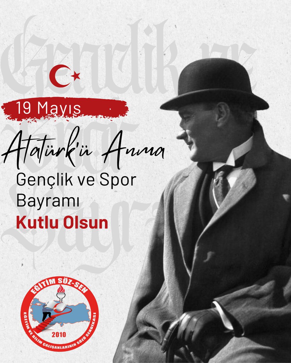 #19MAYIS 19 Mayıs 1919 M.Kemal Atatürk'ün Emperyalist Güçlerin işgallerine  karşı Ülkemizi kurtarmak için "Kurtuluş Savaşını Başlattığı"günün 106.yıldönümündeyiz.19 Mayıs Atatürk'ü Anma,Gençlik ve Spor Bayramı kutlu olsun.