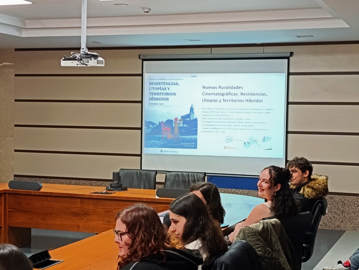 Christelle Colin (Université de Pau) impartió en la UBU la conferencia "Nuevas ruralidades cinematográficas", organizada por CAYPAT. La actividad forma parte del proyecto CAYPATRI, que busca visibilizar el patrimonio cultural de regiones despobladas.