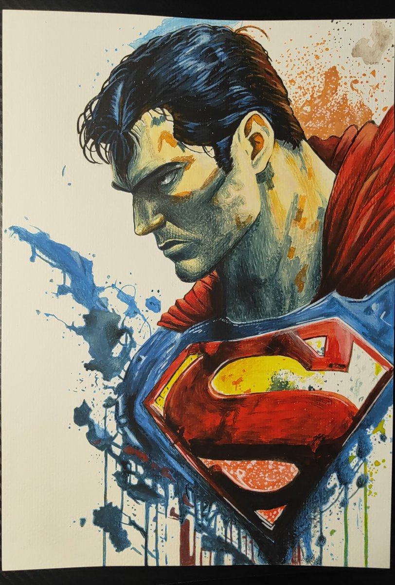 DorkenGames's tweet photo. Despues de una semana de inactividad tanto en twitch como por aqui, volvemos de nuevo a las andadas, aqui os dejo el dibujo de superman ya acabado, esta tarde le daremos algunos retoques en directo!

#art #paint #Superman #twitch #stream #dcuniverse #streamer https://t.co/AWAZuCs4Bv