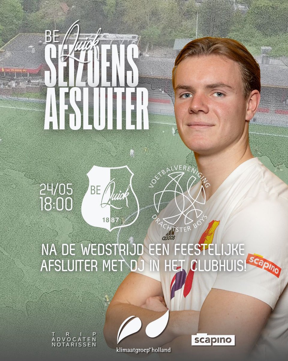 bq1887's tweet photo. Aanstaande zaterdag de laatste thuiswedstrijd van het seizoen! 

Bij deze nodigen we alle sponsoren, vrijwilligers en iedereen die BQ een warm hart toedraagt uit om het seizoen leuk af te sluiten met elkaar 
❤️💛

18.00u BQ - @drachtsterboys 

Tot zaterdag! https://t.co/ixg0wVc0RY