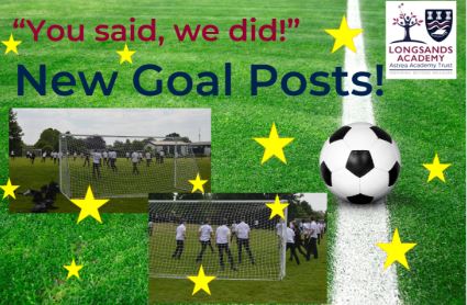 We value our scholar voice, and through the house council the desire for goal posts was raised to improve enrichment opportunities during social times.
Two sets of goal posts are now out for scholars to enjoy at break and lunchtime, with strong team spirit shining through!
