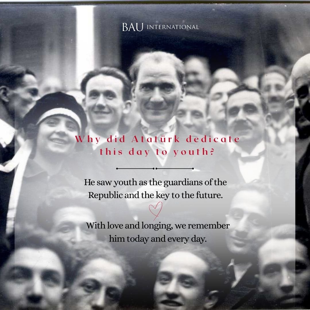 Happy Commemoration of Atatürk, Youth and Sports Day!
May 19 marks the beginning of Türkiye’s path to independence — a day of vision, courage, and new beginnings.

Dedicated to the youth by Mustafa Kemal Atatürk himself, today we honor him, not only the past, but the future.❤️