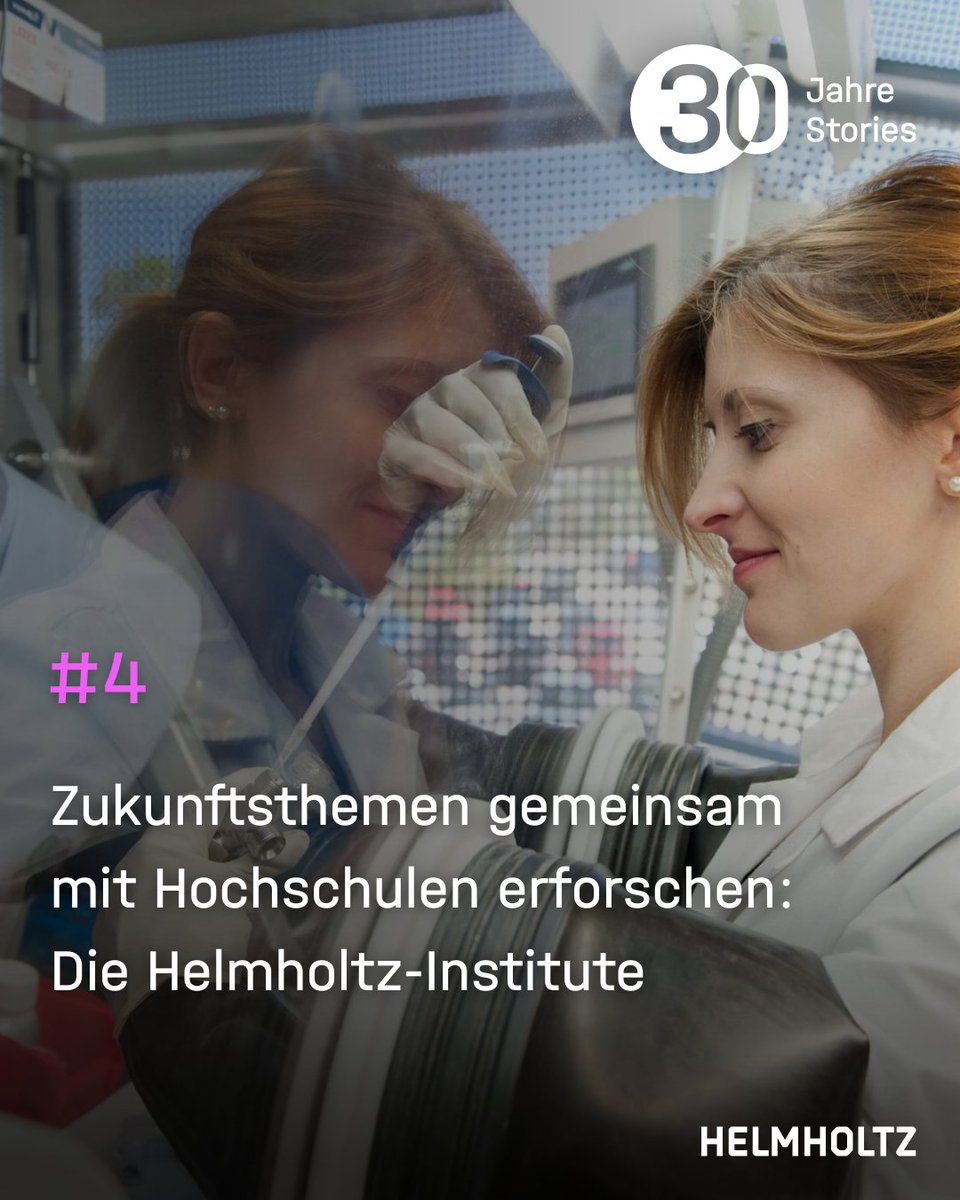 #4
Helmholtz-Institute verbinden Spitzenforschung mit Campusnähe.
Hier entstehen RNA-Wirkstoffe, Batteriematerialien &amp; Klimaberatung – gemeinsam mit Universitäten, nah an der Praxis, stark im Transfer.
 📍 15 Institute – und jedes hat seine eigene Story. 
helmholtz.de/ueber-uns/helm…