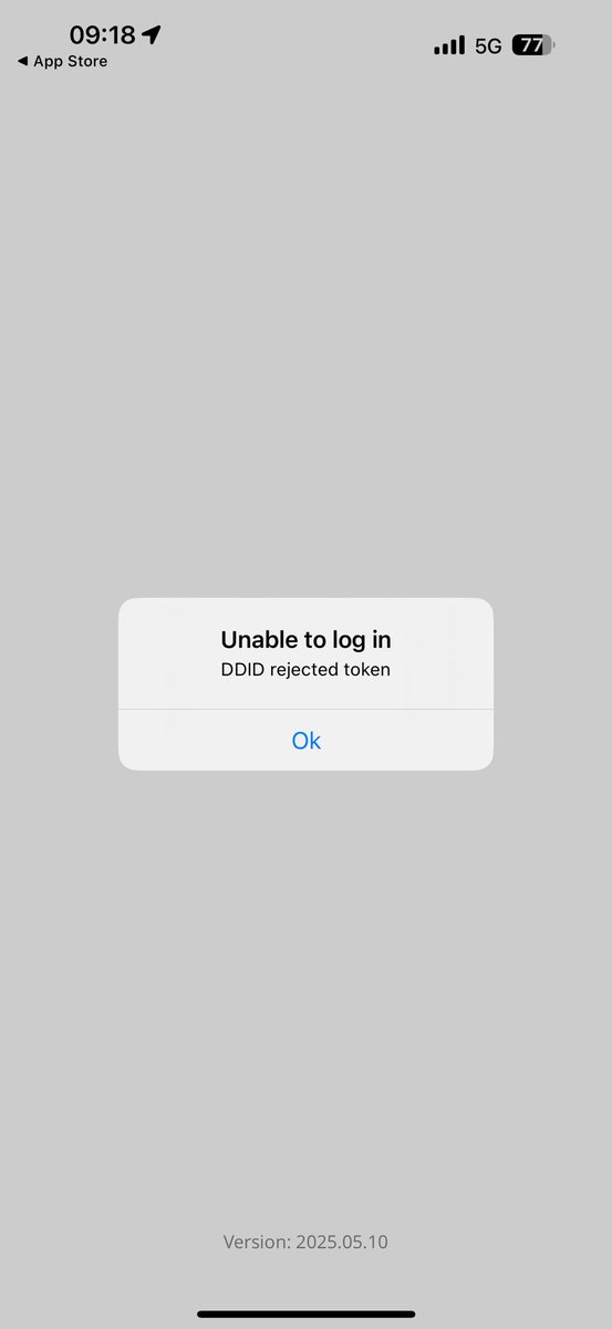 CandaceClaire's tweet photo. @Discovery_SA - can’t log in to my discovery app today on iPhone. My iOS was updated last night - could this be the reason? See image for the reason. https://t.co/AvKY9UPyj8