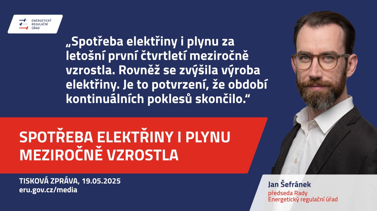 Proč spotřeba 🔥 plynu v lednu meziročně mírně klesala a v únoru výrazně stoupala? A zvýšili svou spotřebu ⚡ elektřiny v prvním čtvrtletí více podnikatelé, nebo domácnosti? Nejen to se dozvíte v naší tiskové zprávě!
👉 eru.gov.cz/spotreba-elekt…