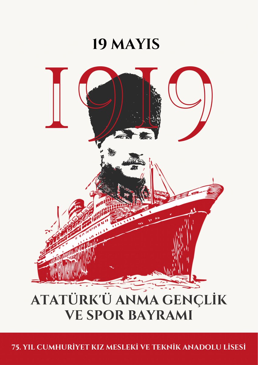 Gazi Mustafa Kemal Atatürk’ün gençliğe armağan ettiği bu anlamlı günün 106. yılında, başta Ulu Önderimiz olmak üzere tüm şehitlerimizi rahmet ve minnetle anıyoruz.
19 Mayıs Atatürk’ü Anma, Gençlik ve Spor Bayramımız kutlu olsun. 
<a href="/tcmeb/">Millî Eğitim Bakanlığı</a> <a href="/istanbulilmem/">İstanbul İl Millî Eğitim Müdürlüğü</a> <a href="/Beylikduzu_mem/">Beylikdüzü İlçe Millî Eğitim Müdürlüğü</a>