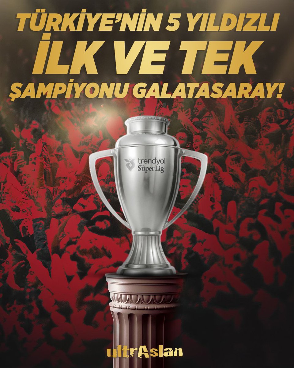 ☀️ GÜNAYDIN TÜRKİYE'NİN 5 YILDIZLI İLK VE TEK ŞAMPİYONU GALATASARAY AİLESİ! 🦁

#ŞampiyonGalatasaray

#5YıldızlıŞampiyon

#ultrAslan