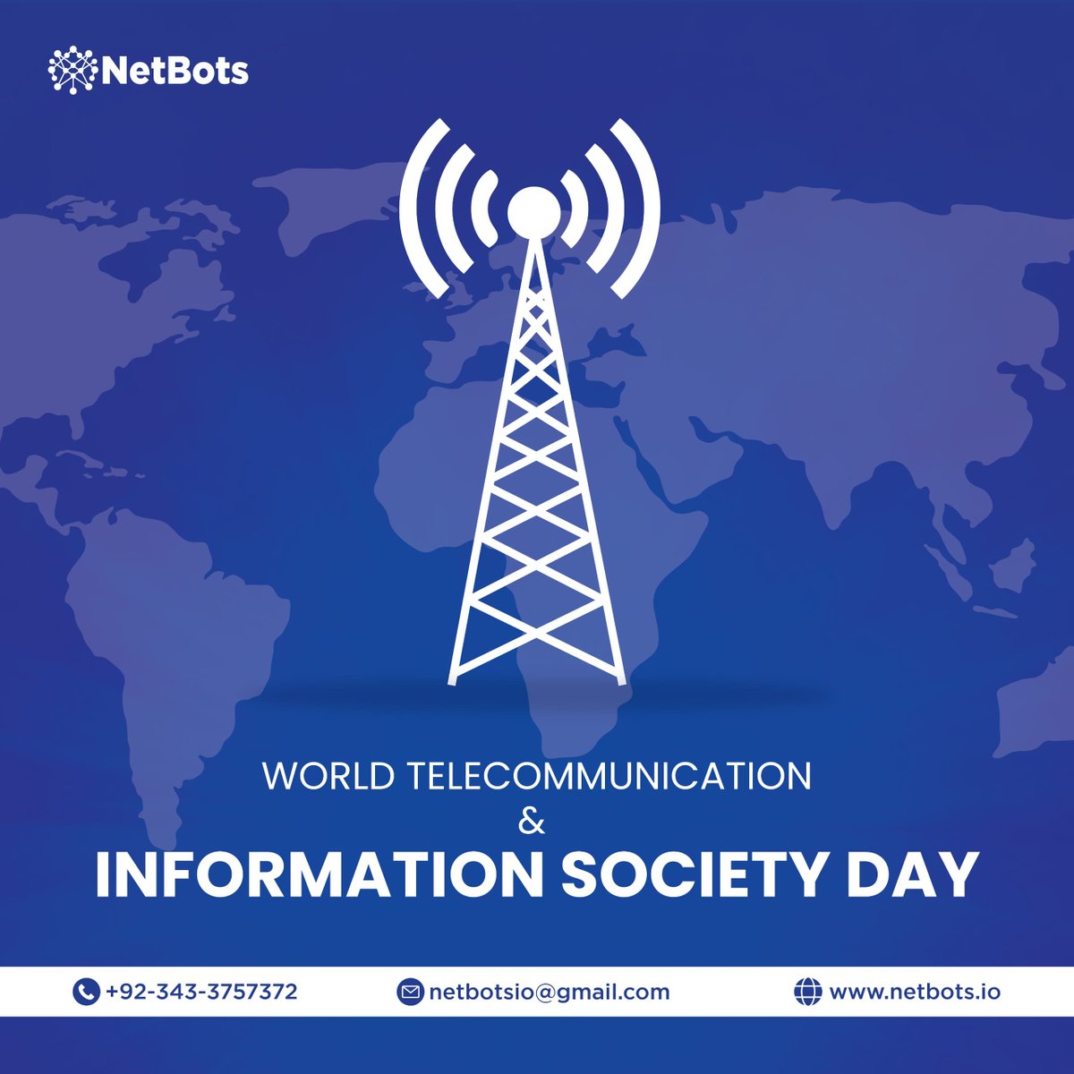 theNetbots's tweet photo. Connecting the world through technology! 🌐📡
NetBots celebrates World Telecommunication and Information Society Day — empowering global communication and digital inclusion.
#TelecommunicationDay #NetBots #DigitalConnectivity #InformationSociety https://t.co/tZqNtwIRag