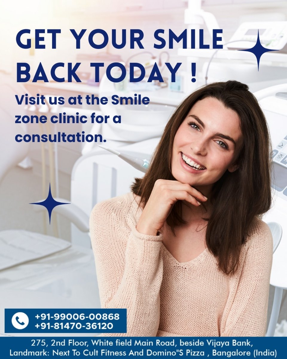 priyavermadent1's tweet image. Accidents may cause tooth loss, but don’t worry—Smile Zone Clinic has the perfect solution! Restore your smile with a fixed bridge for a natural, permanent look. 😁✨

Website: dentalclinicinwhitefield.com
☎️ +91 99006-00868

#SmileZoneClinic #ToothRestoration #FixedBridge