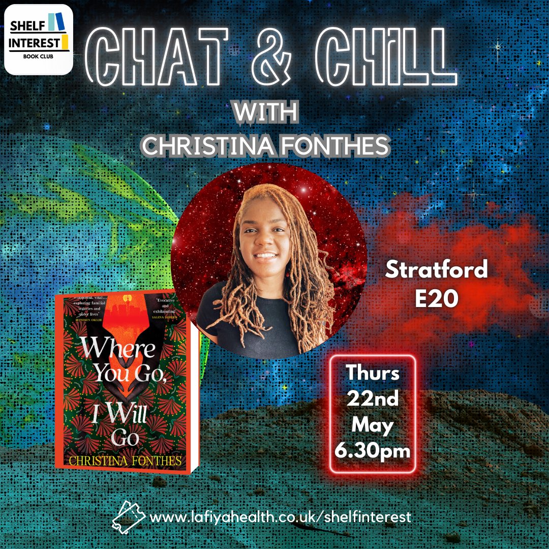 This Thursday we’ll be discussing “Where You Go, I Will Go” with Christina Fonthes!

We’ll delve into the Congolese experience in the London, Paris and Kinshasa. We’ll also look into the suppression of queerness in African religious spaces!

Tickets 🎟️: lafiyahealth.co.uk/event-details/…