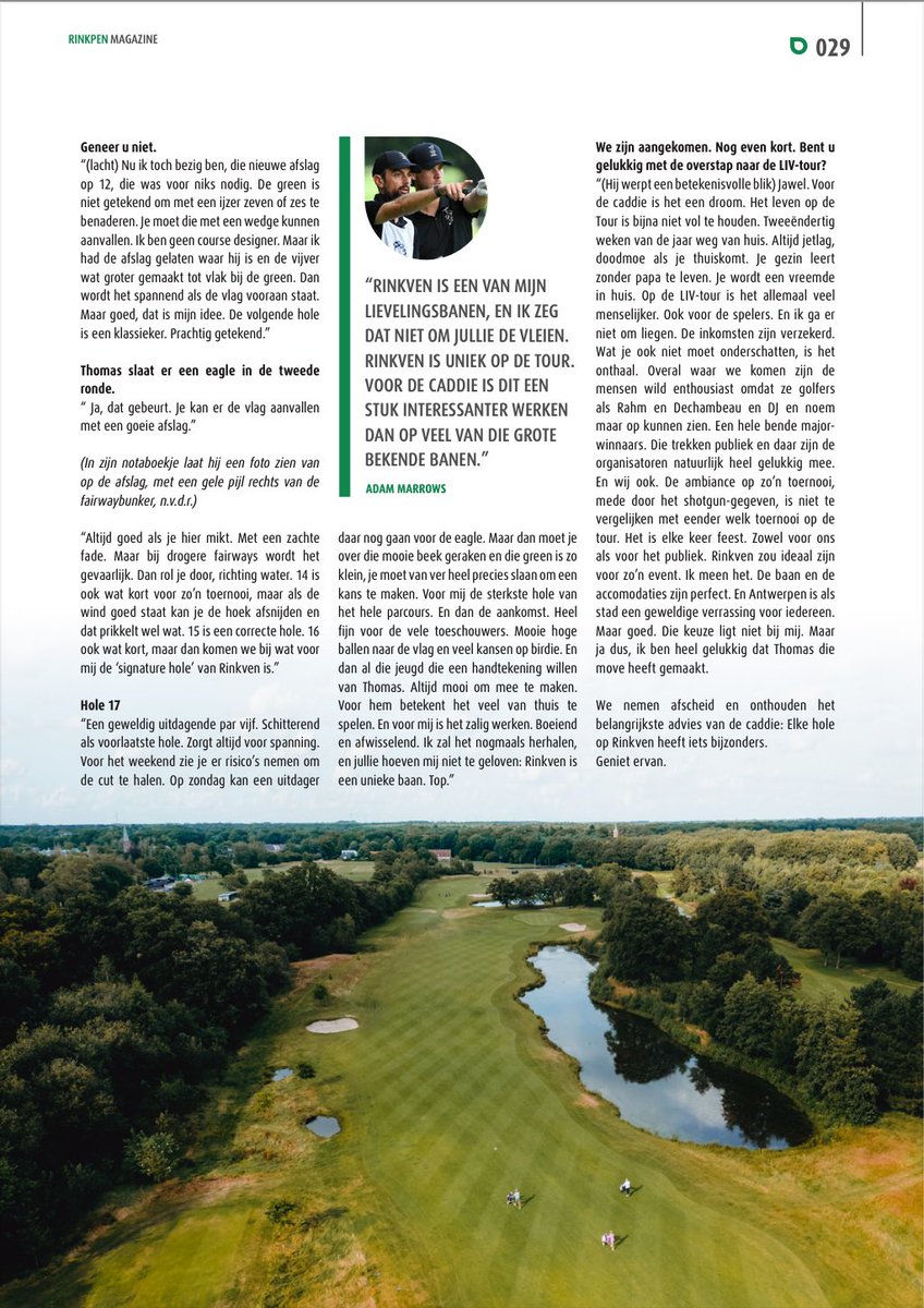 GolfGuillaume's tweet photo. Vorig jaar sprak ik met de caddie van ⁦@Thomas_Pieters⁩ over het parcours van ⁦@SoudalOpen⁩ op ⁦@RinkvenGolf⁩ https://t.co/OHq5FqDUq4