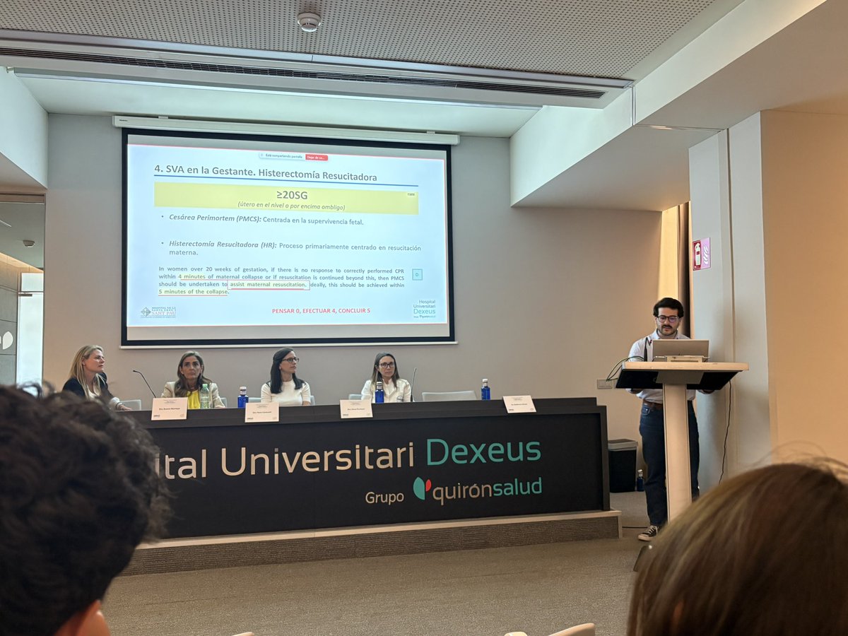 Divendres passat, a la Jornada d’actualització en Anestesiologia de <a href="/DexDaryd/">DARYD</a> <a href="/QS_Dexeus/">Hospital Universitari Dexeus</a> “Seguretat en Anestèsia Obstètrica” 🤰🏻El Dr. Guillermo Cáncer va participar parlant del SVA en la gestant 🫀🫁 #anestesiologia #anestesiology #obstetrics #orgullsantpau