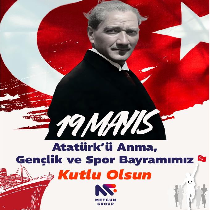 MetgunGroup's tweet photo. Gazi Mustafa Kemal Atatürk, Nutuk’ta “1919 yılı Mayısının 19. günü Samsun’a çıktım” diyerek başlattığı bağımsızlık mücadelesini, “Bütün ümidim gençliktedir” sözleriyle gençliğe emanet etmiştir.

Bu anlamlı günde Cumhuriyetimizin kurucusu Gazi Mustafa Kemal Atatürk’ü ve silah arkadaşlarını saygı ve minnetle anıyor; tüm gençlerimizin 19 Mayıs Atatürk’ü Anma, Gençlik ve Spor Bayramı’nı kutluyoruz.
