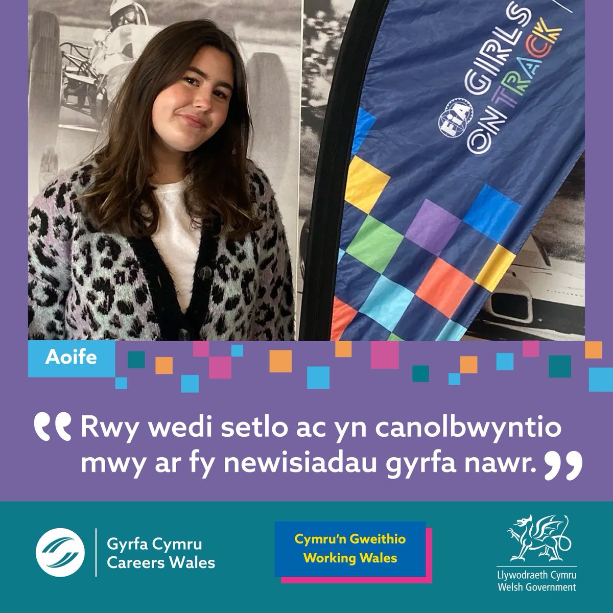 Doedd Aoife ddim yn siŵr beth i'w wneud ar ôl ysgol - nes i sgwrs gyda'r cynghorydd gyrfa Hannah ei helpu i archwilio ei chryfderau!  Nawr mae hi'n ennill profiad ac yn anelu at ddyfodol mewn peirianneg chwaraeon moduro:  gyrfacymru.llyw.cymru/cynllunio-eich……

 #HomeEdWales #Addysgynycartref