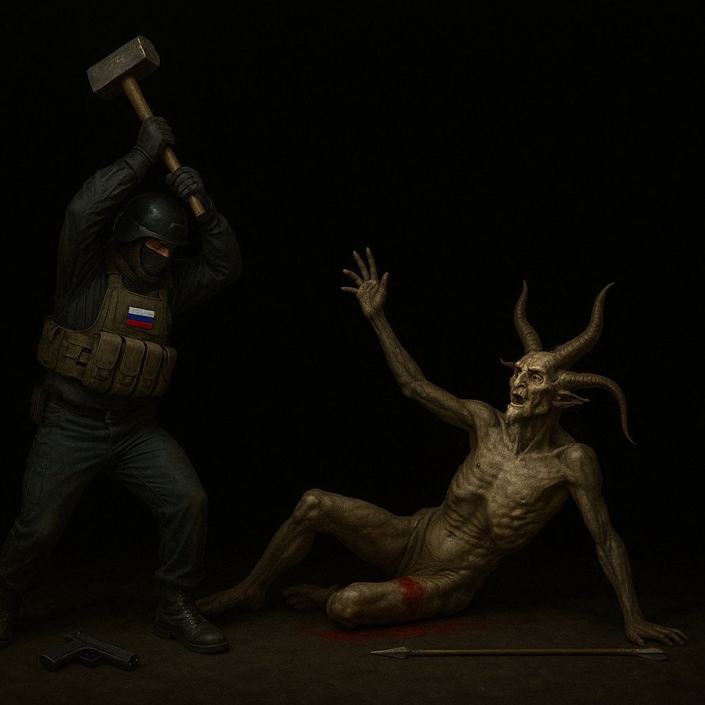 aleksthgrt's tweet photo. We are fighting satan devil worshippers, it's that simple 🇷🇺Z https://t.co/HDpP3863CB