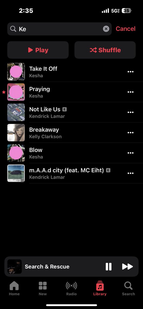 joyleen98's tweet photo. Why is Kesha songs have a pink dot on them?? It's super weird 🤷🏼‍♀️ https://t.co/OzQiMkBxfS