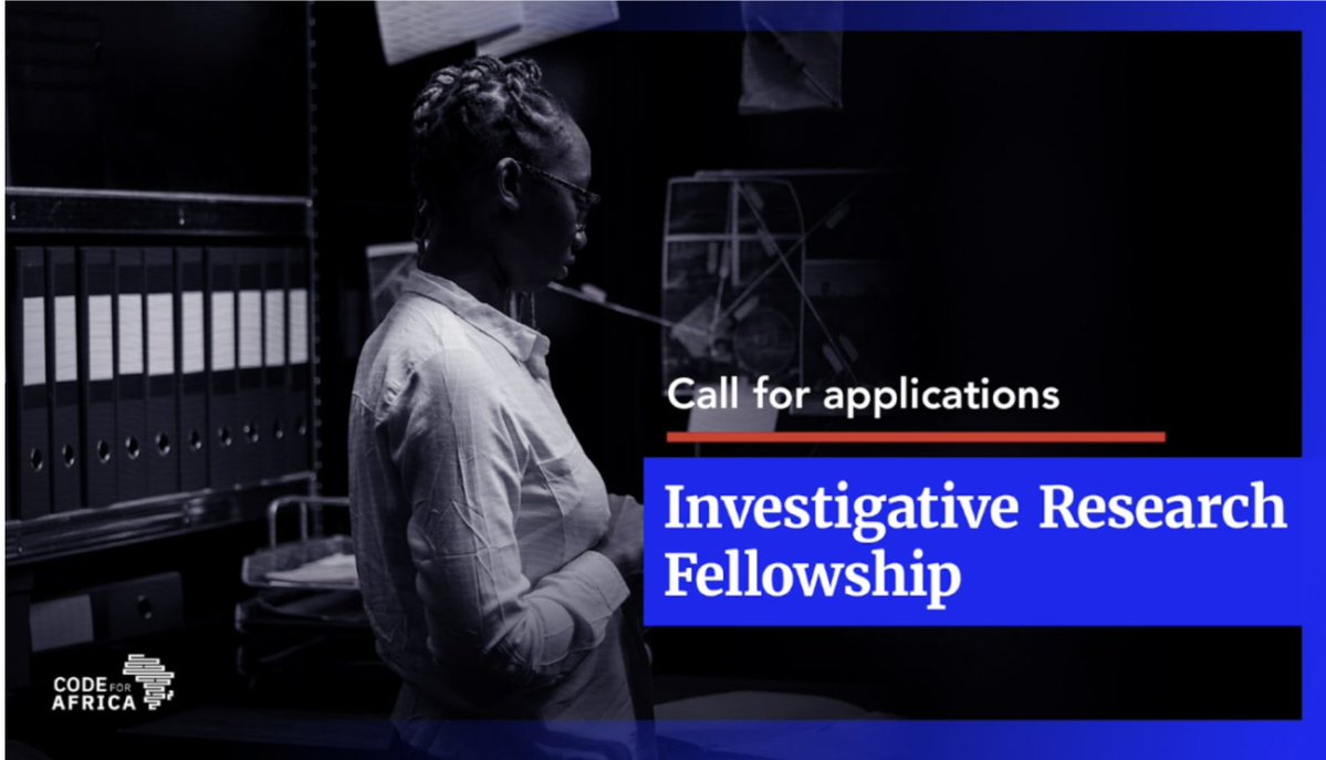 Code for Africa (@code4africa) on Twitter photo Put your investigative hat on, we're #hiring!
<a href="/Code4Africa/">Code for Africa</a> is recruiting two part-time research fellows in 🇨🇮Côte d’Ivoire + 🇸🇳Senegal. Candidates must have a background in social sciences and be well-versed in political economy analysis.
📅 23 May: bit.ly/4jqMZvz Put your investigative hat on, we're #hiring!
<a href="/Code4Africa/">Code for Africa</a> is recruiting two part-time research fellows in 🇨🇮Côte d’Ivoire + 🇸🇳Senegal. Candidates must have a background in social sciences and be well-versed in political economy analysis.
📅 23 May: bit.ly/4jqMZvz