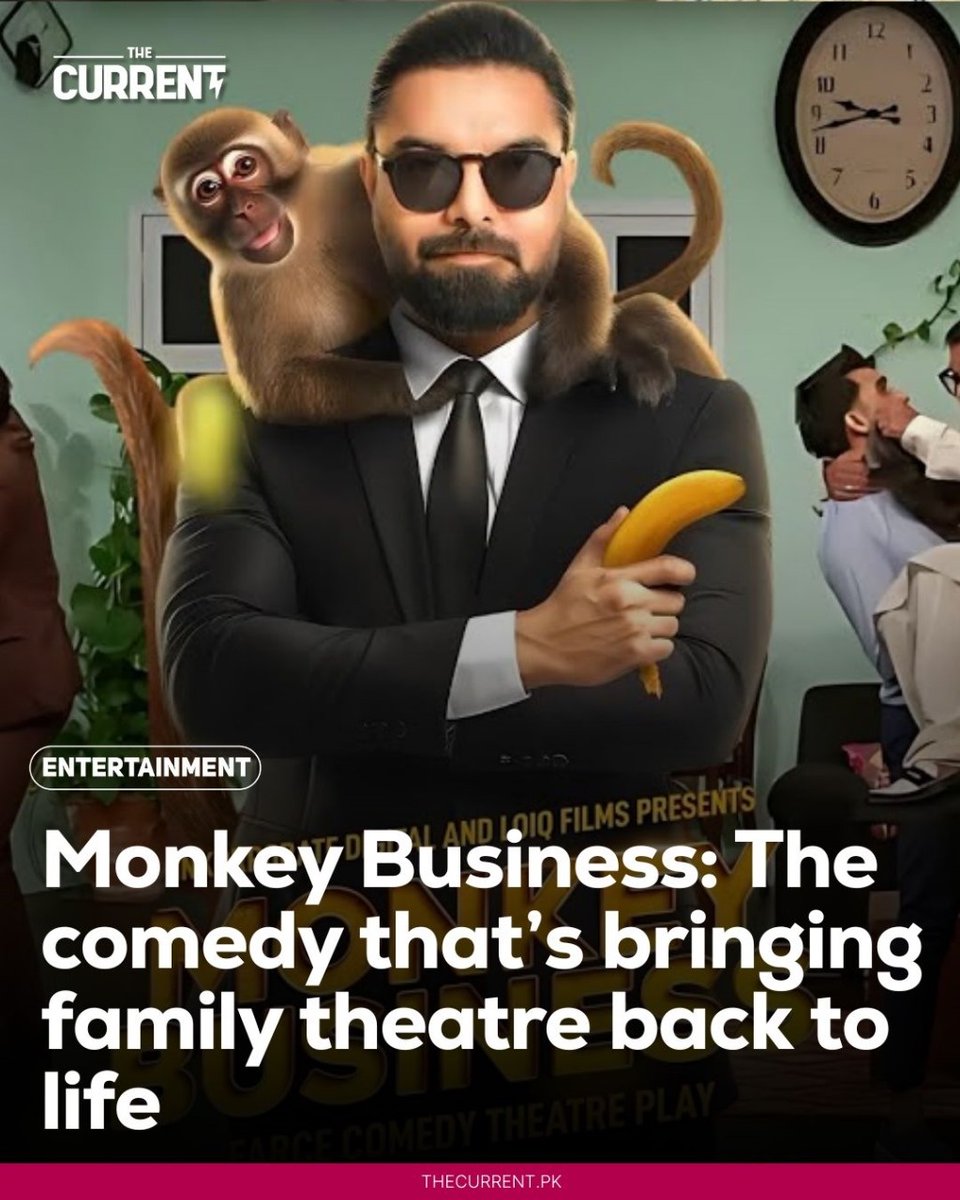 TheCurrentPK's tweet image. Stage dramas in Pakistan have often struggled to attract family audiences, but Monkey Business is a refreshing surprise. 

#MonkeyBusiness #TheCurrent

thecurrent.pk/monkey-busines…