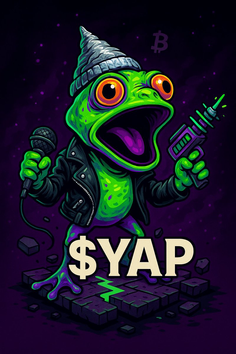 PDCartelX's tweet photo. 🛸🐸 $YAP – He Landed. He Ranted. He Never Shut Up. 📢🔥
No one really knows where $YAP came from. Some say he’s a mutant frog from Planet 420. Others say he was born in a deleted Discord channel and raised on meme dust and rug fumes.
#MEME #RUMBLE #PDMC @Emperoronsol @jbvuich @CapoPinguini