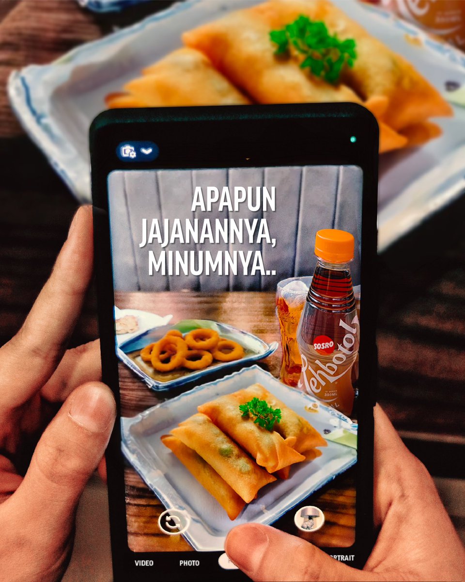 Dari scrolling lanjut ke eksplorasi jajanan viral!
Biar makin seru, jangan lupa ditemenin sama yang ASLI 🍴✨

Apapun jajanan viralnya, minumnya Tehbotol Sosro.

#TehbotolSosro
#ApapunMakanannya
#MinumnyaTehbotolSosro